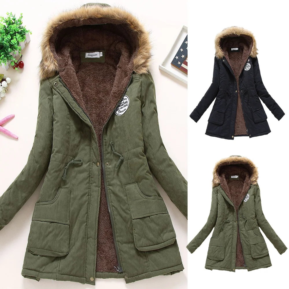 Women's Winter Jackets Plush Lined Mid-Length Coat with Hood Zipper Closure with Pockets Long Sleeve Drawstring Waist PR Sale
Women's Winter Jackets Plush Lined Mid-Length Coat with Hood Zipper Closure with Pockets Long Sleeve Drawstring Waist PR Sale