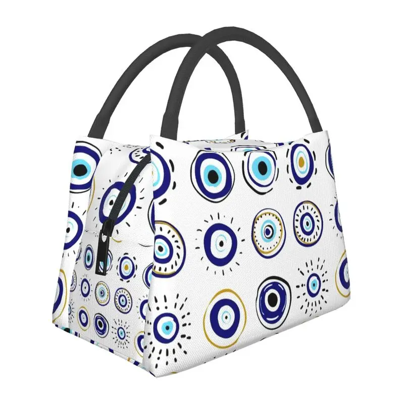 Custom Turkish Blue Evil Eye Nazar Amulet Lunch Bag Men Women Cooler Thermal Insulated Lunch Box for Work Pinic or Travel
Custom Turkish Blue Evil Eye Nazar Amulet Lunch Bag Men Women Cooler Thermal Insulated Lunch Box for Work Pinic or Travel