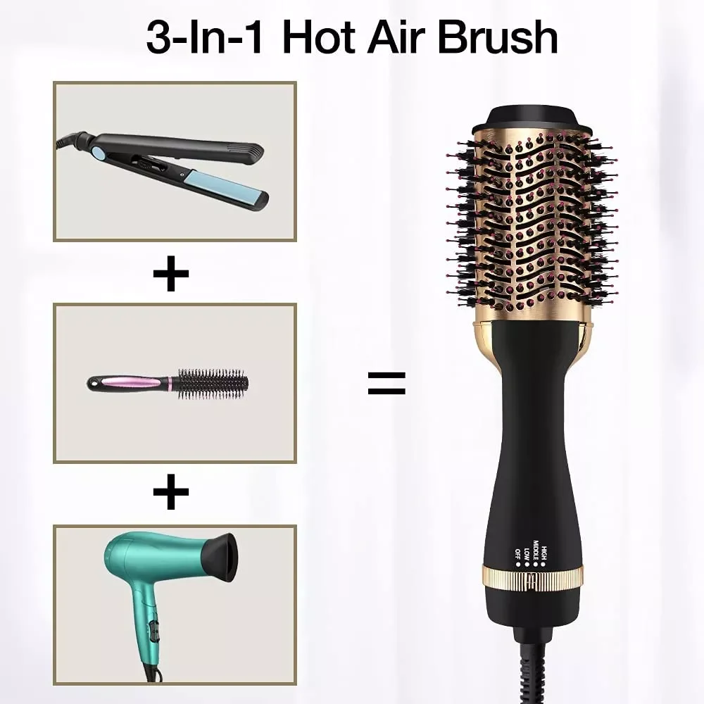 New 3 In 1 Hot Air Comb Electric Straight And Curly Hair Comb Adjustable Hair Styling Tool Wet And Dry Hair Dryer Brush
New 3 In 1 Hot Air Comb Electric Straight And Curly Hair Comb Adjustable Hair Styling Tool Wet And Dry Hair Dryer Brush