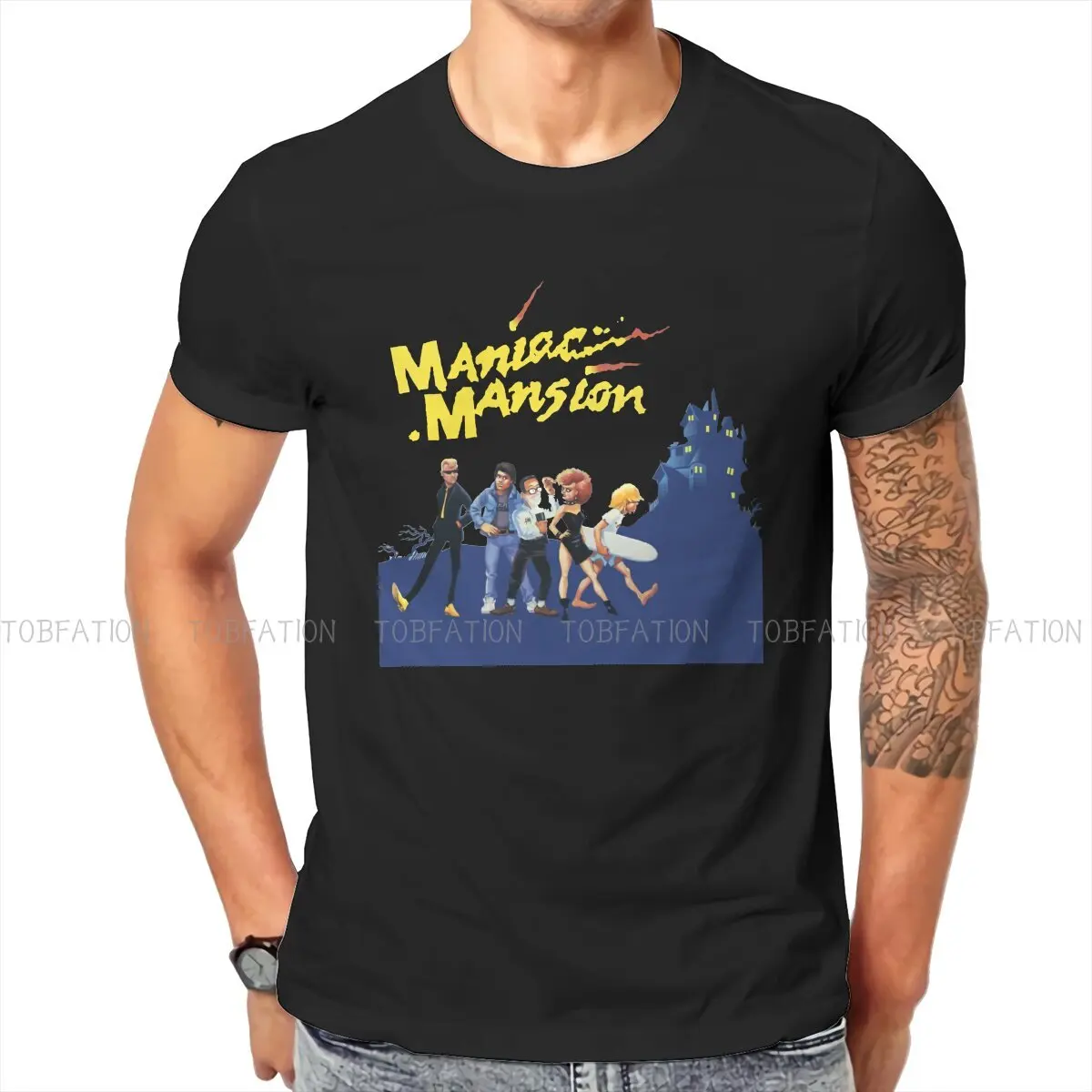 Maniac Mansion TShirt For Men Day Of The Tentacle Game Clothing Fashion Polyester T Shirt Homme Printed Fluffy
Maniac Mansion TShirt For Men Day Of The Tentacle Game Clothing Fashion Polyester T Shirt Homme Printed Fluffy