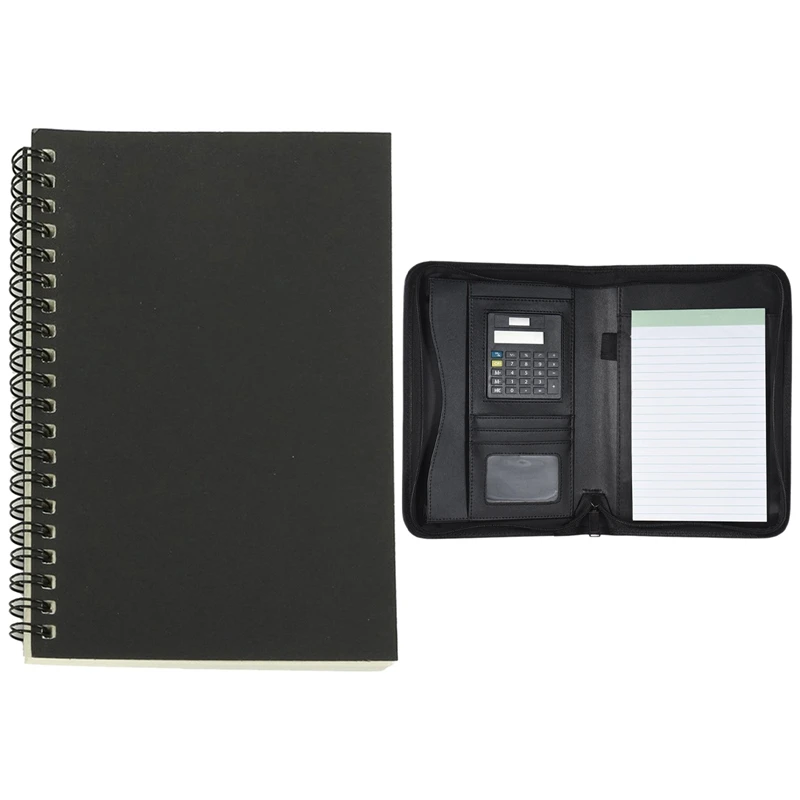 Ретро скетчбуки из крафт-бумаги в рулоне с Padfolio из искусственной кожи A5, портативное деловое портфель папка с калькулятором
Ретро скетчбуки из крафт-бумаги в рулоне с Padfolio из искусственной кожи A5, портативное деловое портфель папка с калькулятором