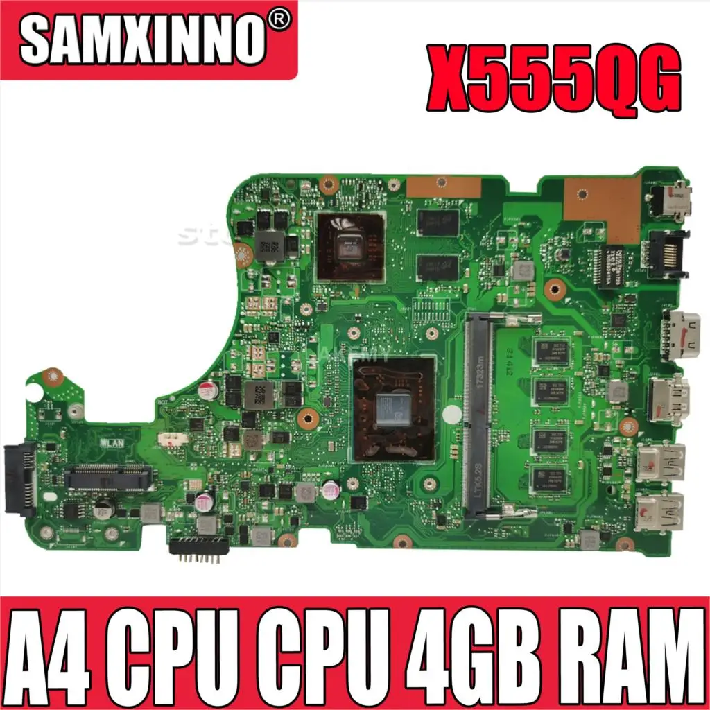 Материнская плата SAMXINNO для ноутбука Asus A555Q X555QG X555BP X555B, 2 Гб, графическая материнская плата, A4 ЦП, 4 Гб ОЗУ
Материнская плата SAMXINNO для ноутбука Asus A555Q X555QG X555BP X555B, 2 Гб, графическая материнская плата, A4 ЦП, 4 Гб ОЗУ
