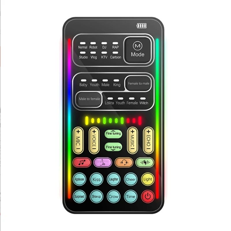 Live Sound Card Multiple Sound Effects Portable Live Broadcast Voice Changing Card With Mic For Live Streaming Computer
Live Sound Card Multiple Sound Effects Portable Live Broadcast Voice Changing Card With Mic For Live Streaming Computer