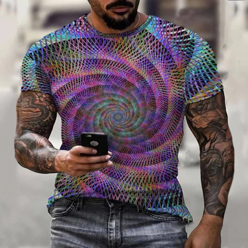 Colorful Swirl Abstract Tshirt Men 3D Printing T Shirt Short Sleeve Streetwear Fashion Casual Sports Men's Clothing Oversized
Colorful Swirl Abstract Tshirt Men 3D Printing T Shirt Short Sleeve Streetwear Fashion Casual Sports Men's Clothing Oversized