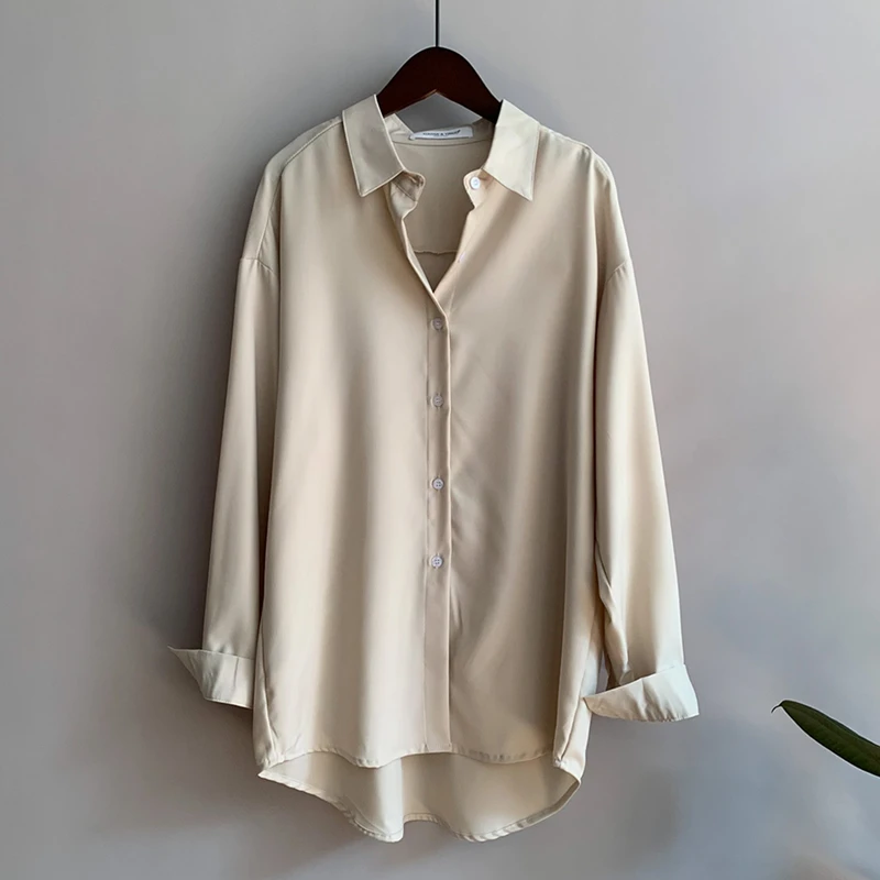 Autumn Women Korean Solid Tum-Down Collar Loose Long Sleeve Blouse Casual Solid Single Breasted Ladies Shirt Blusas Mujer Female
Autumn Women Korean Solid Tum-Down Collar Loose Long Sleeve Blouse Casual Solid Single Breasted Ladies Shirt Blusas Mujer Female