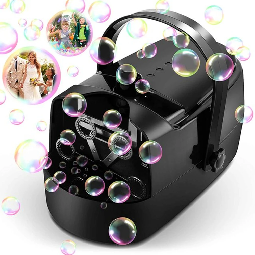 Bubble machine portable fully automatic support plug-in or battery or use mobile power bank 2 speed children's toy
Bubble machine portable fully automatic support plug-in or battery or use mobile power bank 2 speed children's toy