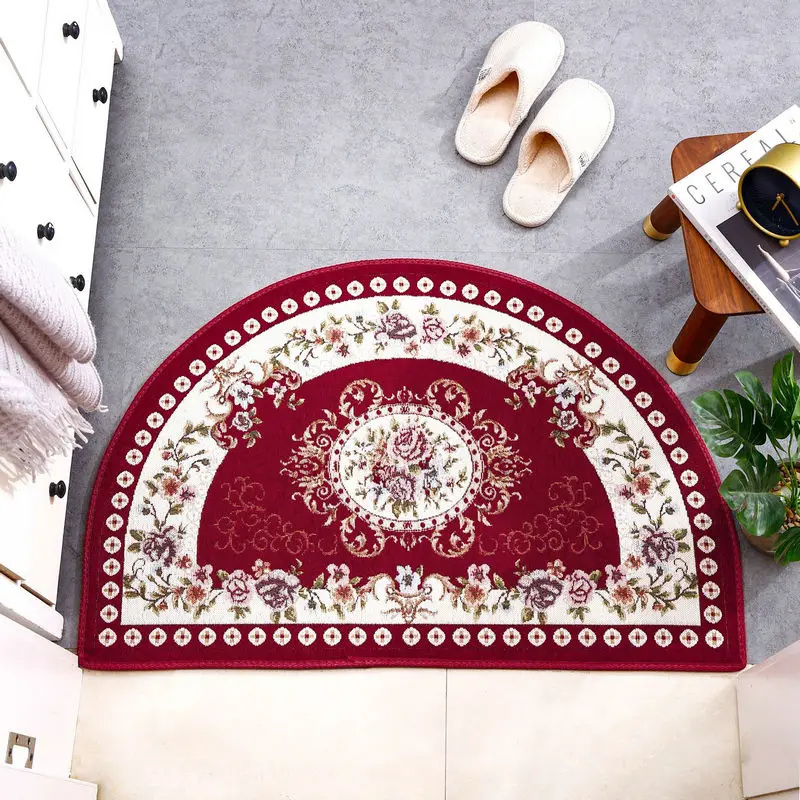 Semicircle Jacquard Entrance Doormat Carpet Anti Slip Soft Bath Mat Kitchen Bathroom Floor Mats European-Style Living Room Decor
Semicircle Jacquard Entrance Doormat Carpet Anti Slip Soft Bath Mat Kitchen Bathroom Floor Mats European-Style Living Room Decor