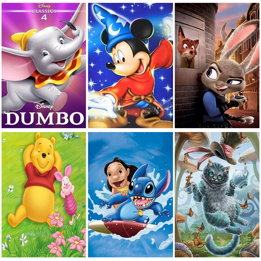 Алмазная 5D Вышивка «сделай сам» Disney, полноформатная круглая мозаика с мультяшными животными Лило и Ститч Дамбо, картина из страз, домашний декор для стен 
Алмазная 5D Вышивка «сделай сам» Disney, полноформатная круглая мозаика с мультяшными животными Лило и Ститч Дамбо, картина из страз, домашний декор для стен