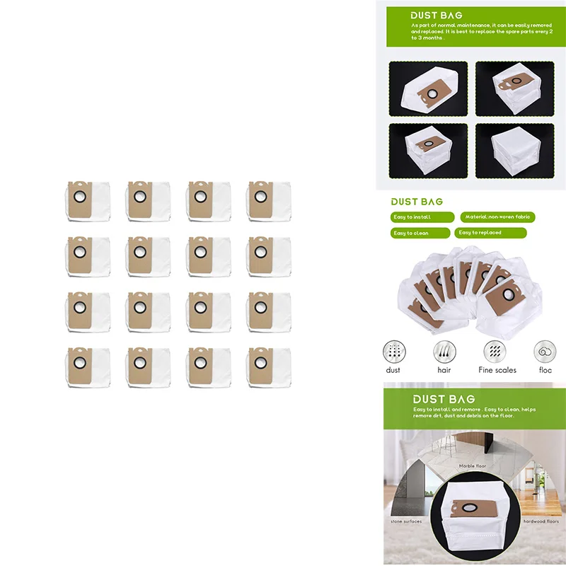 Мешки для пыли для робота-пылесоса Uoni V980MAX V980PLUS, 16 шт.
Мешки для пыли для робота-пылесоса Uoni V980MAX V980PLUS, 16 шт.