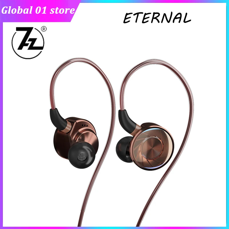 

7HZ Eternal In-ear Earphone IEMs 14.5mm Dynamic Driver IEM HiFi Music High Resolution Monitor Earbuds With Detachable MMCX Cable