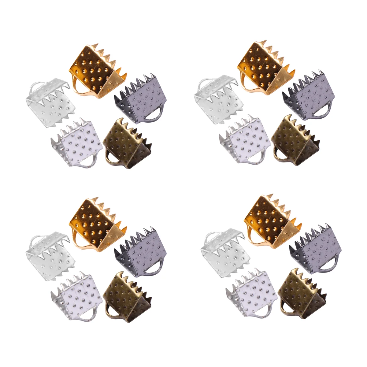 500 Pcs Ribbon Clamps Fastener Clamp Jewelry Necklace Rope Buckle Curly Ribbon Crimping Iron Ribbon Ends Hooks
500 Pcs Ribbon Clamps Fastener Clamp Jewelry Necklace Rope Buckle Curly Ribbon Crimping Iron Ribbon Ends Hooks