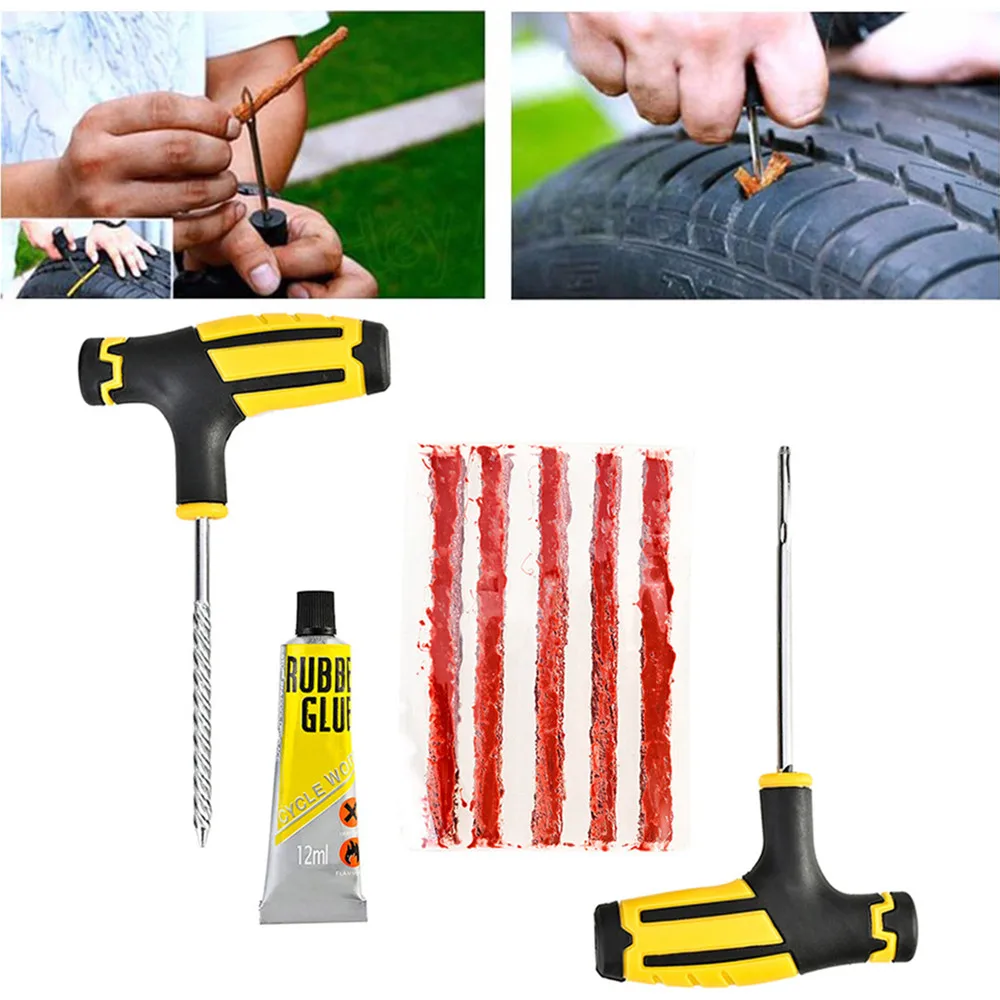 Car Tire Repair Tool Tire Repair Kit Studding Tool Set Auto Bike Tire Repair Puncture Plug Garage Motorcycle Tools Accessories
Car Tire Repair Tool Tire Repair Kit Studding Tool Set Auto Bike Tire Repair Puncture Plug Garage Motorcycle Tools Accessories