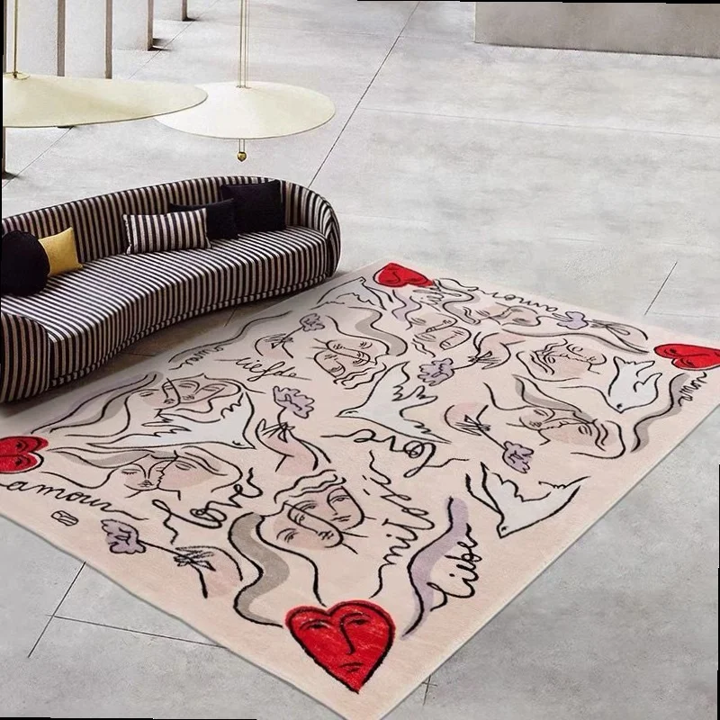 Promotion New Light Luxury Thickened Cashmere Carpet For Living Room Home Decor Washable Mats Area Floor Girls' Large Fluffy
Promotion New Light Luxury Thickened Cashmere Carpet For Living Room Home Decor Washable Mats Area Floor Girls' Large Fluffy