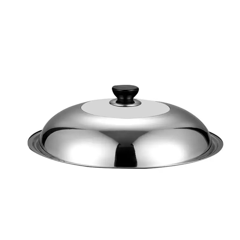 

Универсальная сковородка из нержавеющей стали с закаленным стеклом, круглая кнопка, сковорода для жарки, видимая жаропрочная сковорода