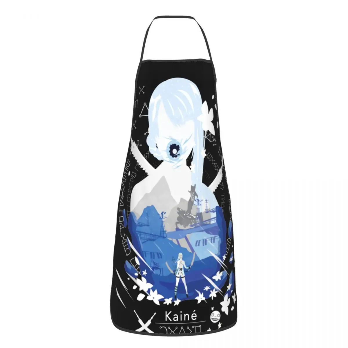 Kaine Polyester Apron Nier Replicant Automata Game 52*72cm Kitchen Baking Bib Tablier Hotel Pinafore for Manicurist
Kaine Polyester Apron Nier Replicant Automata Game 52*72cm Kitchen Baking Bib Tablier Hotel Pinafore for Manicurist