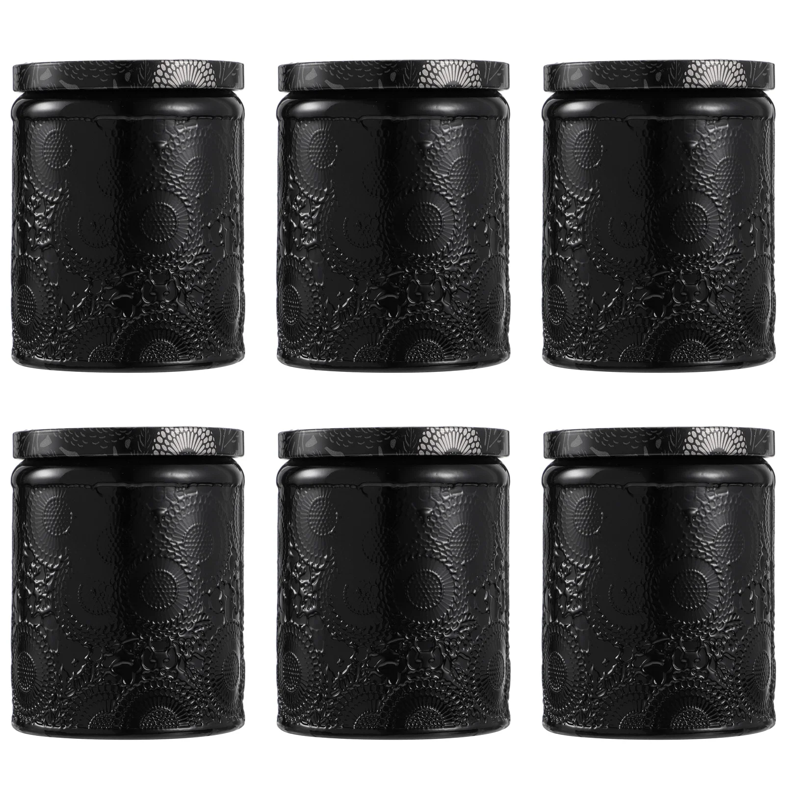 6pcs Jar, Embossed Glass Container Kits Empty Round Jars Glass Tins with Lids Aromatherapy Scented Tin for Making Crafts,
6pcs Jar, Embossed Glass Container Kits Empty Round Jars Glass Tins with Lids Aromatherapy Scented Tin for Making Crafts,