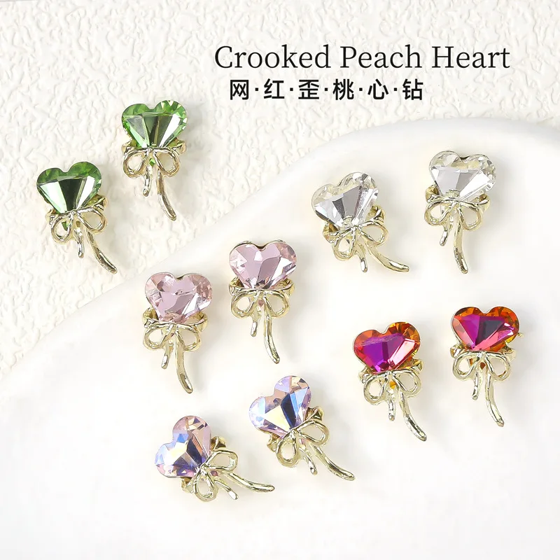10pcs/Lot 3D Peach Heart Nail Art Charms Fashion Shiny Luxury Alloy Rhinestones Decorations Diamond Jewelry Nail Art Accessories
10pcs/Lot 3D Peach Heart Nail Art Charms Fashion Shiny Luxury Alloy Rhinestones Decorations Diamond Jewelry Nail Art Accessories