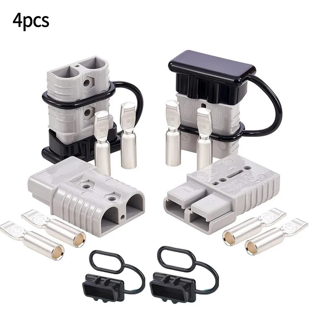 16pcs/set Plug Cable Connectors 4-Pack Of 50A 48x37mmx16mm Black Copper Silver Dust Cap For 6-12 AWG For Anderson
16pcs/set Plug Cable Connectors 4-Pack Of 50A 48x37mmx16mm Black Copper Silver Dust Cap For 6-12 AWG For Anderson