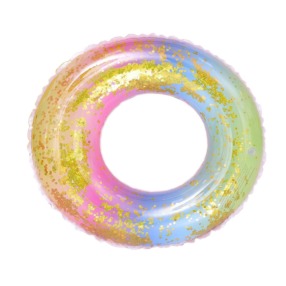 Swimming Ring Sequins Rainbow Color Pool Float Ring Thickened Translucent Water Tube Raft For Indoor Pool Parties Entertainment
Swimming Ring Sequins Rainbow Color Pool Float Ring Thickened Translucent Water Tube Raft For Indoor Pool Parties Entertainment