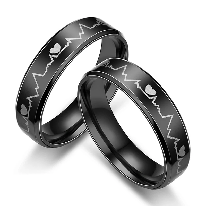 2023 Trendy Black Stainless Steel Electrocardiogram Heartbeat Rings For Men Women Rock Ring Fashion Charm Jewelry Gift Wholesale
2023 Trendy Black Stainless Steel Electrocardiogram Heartbeat Rings For Men Women Rock Ring Fashion Charm Jewelry Gift Wholesale
