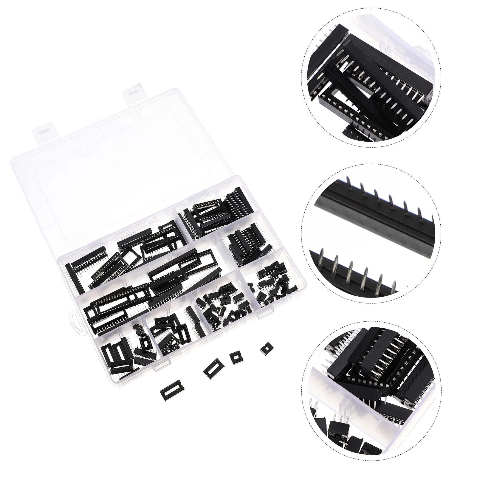 100pcs IC Socket Prime Sturdy Premium Connector Socket Adaptor for Breadboard 
100pcs IC Socket Prime Sturdy Premium Connector Socket Adaptor for Breadboard