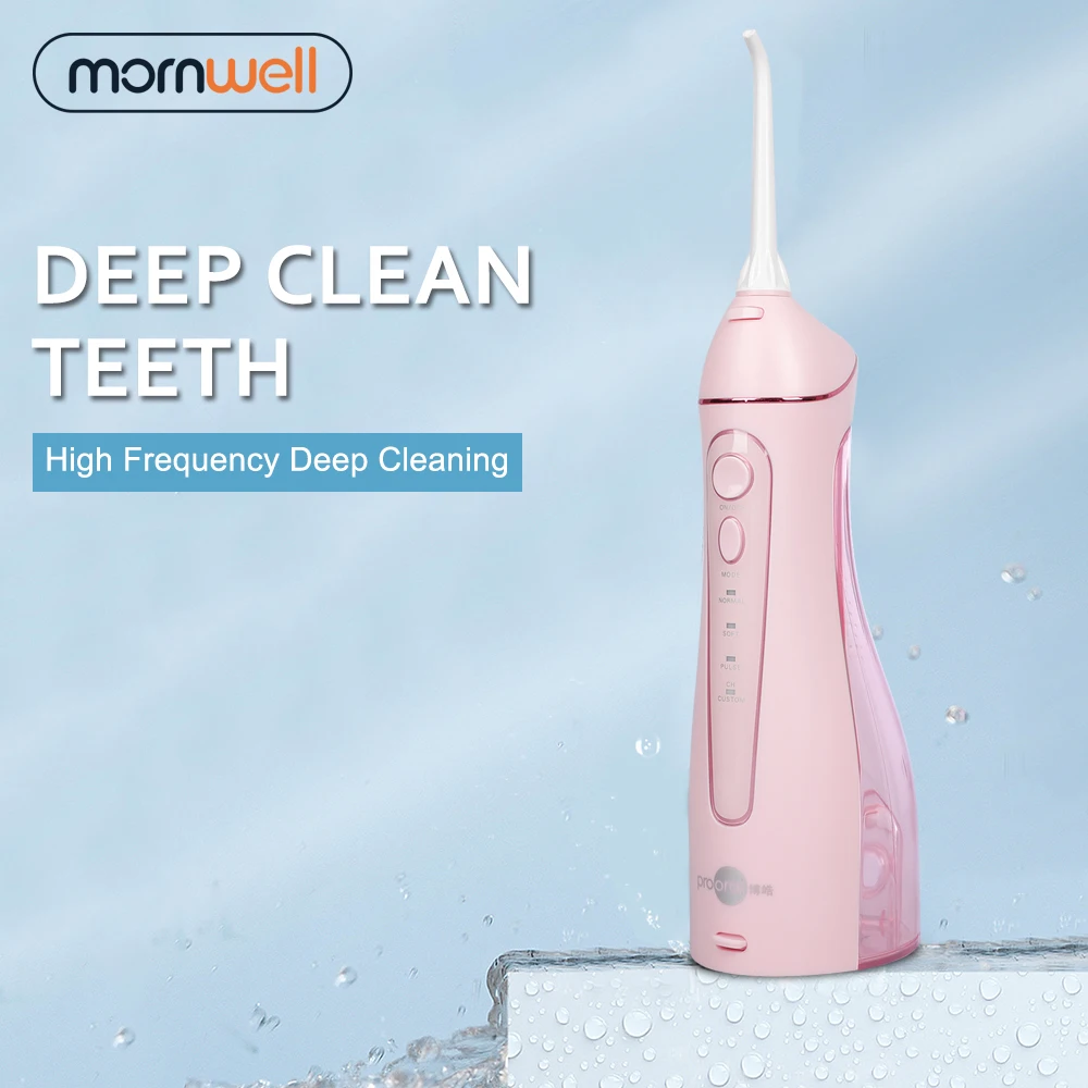 Mornwell Portable Oral Irrigator Usb Rechargeable Water Flosser Dental Water Jet 200ML Water Tank Waterproof Teeth Cleaner
Mornwell Portable Oral Irrigator Usb Rechargeable Water Flosser Dental Water Jet 200ML Water Tank Waterproof Teeth Cleaner