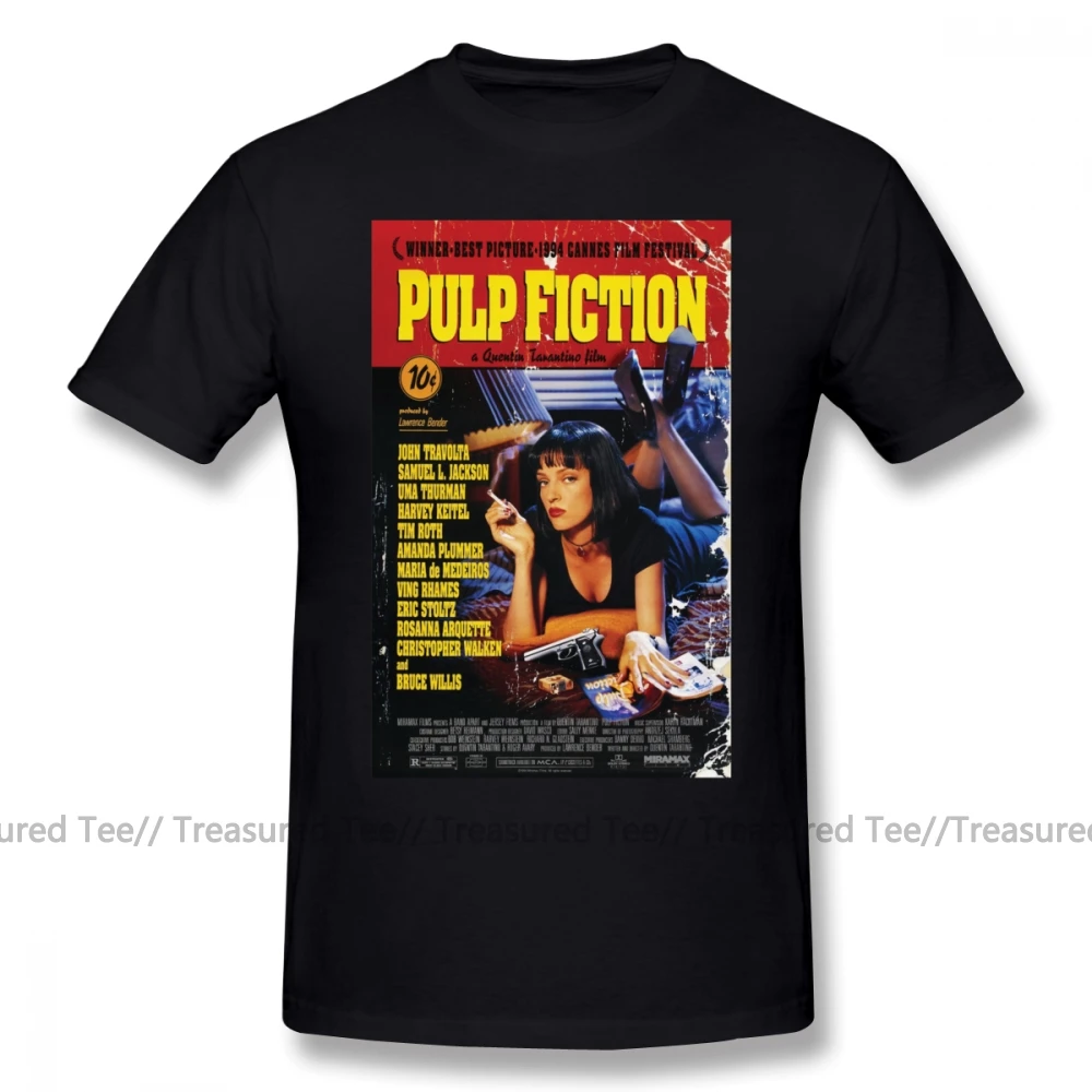 Pulp Fiction T Shirt Quentin Tarantino T-Shirt Classic Movie Short-Sleeve Tee Shirt Funny Streetwear Graphic Man Tshirt
Pulp Fiction T Shirt Quentin Tarantino T-Shirt Classic Movie Short-Sleeve Tee Shirt Funny Streetwear Graphic Man Tshirt