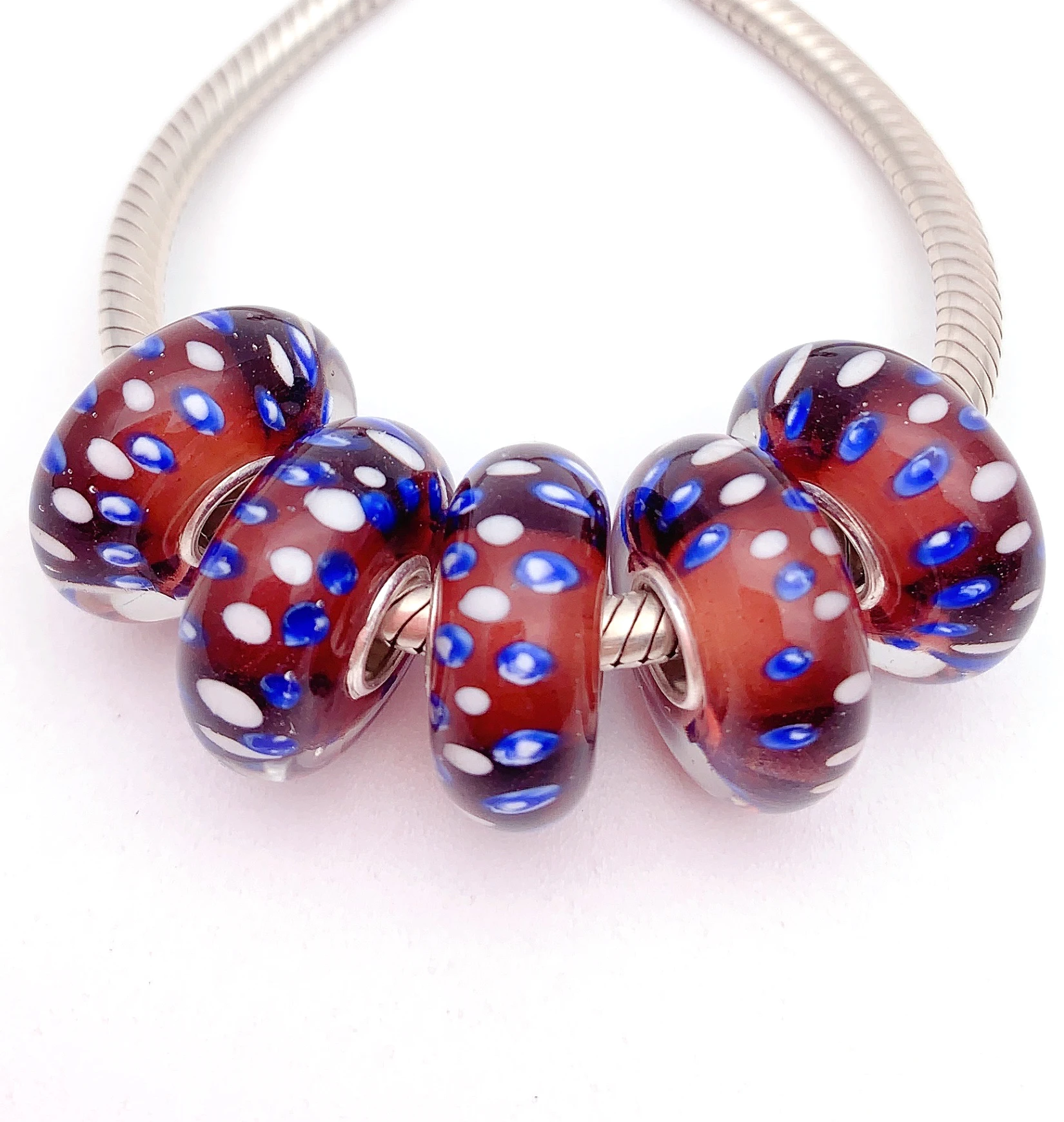 YG596 5X 100% Authenticity S925 Sterling Silver Beads Murano Glassbeads NEW Fit European Charms Bracelet Diy Jewelry Lampwork
YG596 5X 100% Authenticity S925 Sterling Silver Beads Murano Glassbeads NEW Fit European Charms Bracelet Diy Jewelry Lampwork
