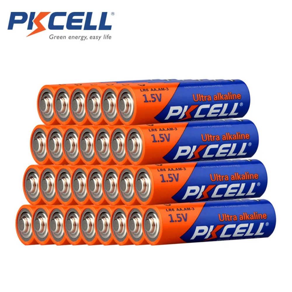30Pcs/PKCELL1.5Volts LR6 Battery AA Alkaline Battery E91 AM3 MN1500 Dry Batteries 2A Single Use Battery
30Pcs/PKCELL1.5Volts LR6 Battery AA Alkaline Battery E91 AM3 MN1500 Dry Batteries 2A Single Use Battery