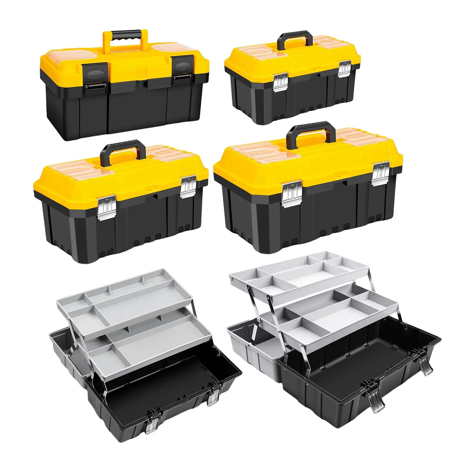 1Pcs Toolbox with Handle Lockable Maintenance Multipurpose Removable Service Hardware Craftsmen Repair Storage Box for Garage
1Pcs Toolbox with Handle Lockable Maintenance Multipurpose Removable Service Hardware Craftsmen Repair Storage Box for Garage