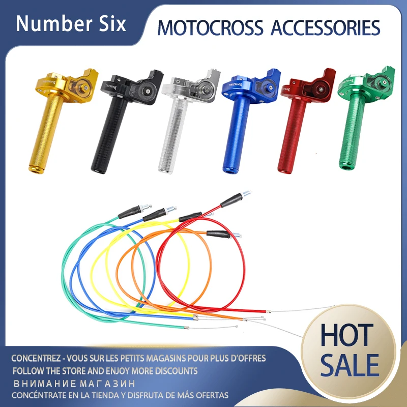 Colorful Motorcycle Handlebar Grip 7/8'' CNC Aluminum Twist Throttle Handle Grip & 1100/1200mm Throttle Cable Replacement
Colorful Motorcycle Handlebar Grip 7/8'' CNC Aluminum Twist Throttle Handle Grip & 1100/1200mm Throttle Cable Replacement