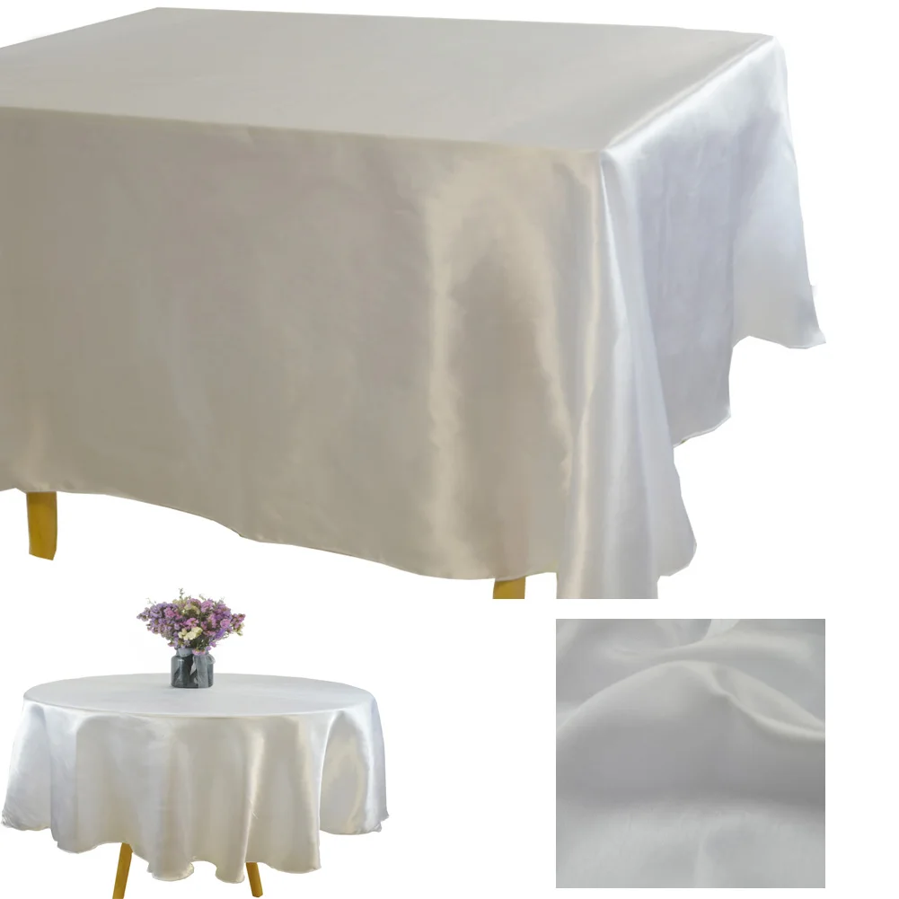White Satin Christmas Birthday Party Tablecloth Overlays Restaurant Banquet Table Cover Home Wedding Non-Splicing Table Cloth
White Satin Christmas Birthday Party Tablecloth Overlays Restaurant Banquet Table Cover Home Wedding Non-Splicing Table Cloth