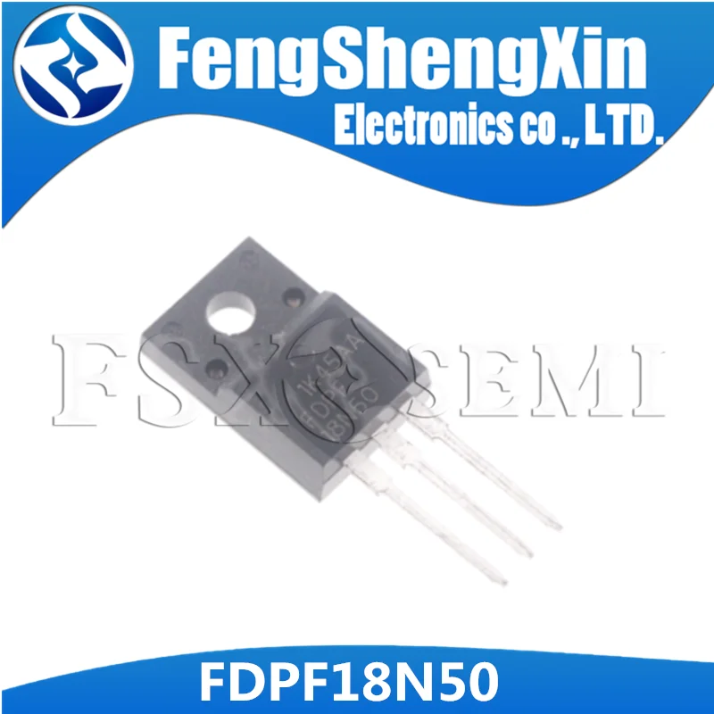 10pcs/lot New FDPF18N50 18N50 FDPF18N50T TO220-F Field effect tube MOSFET N channel 500V 18A
10pcs/lot New FDPF18N50 18N50 FDPF18N50T TO220-F Field effect tube MOSFET N channel 500V 18A