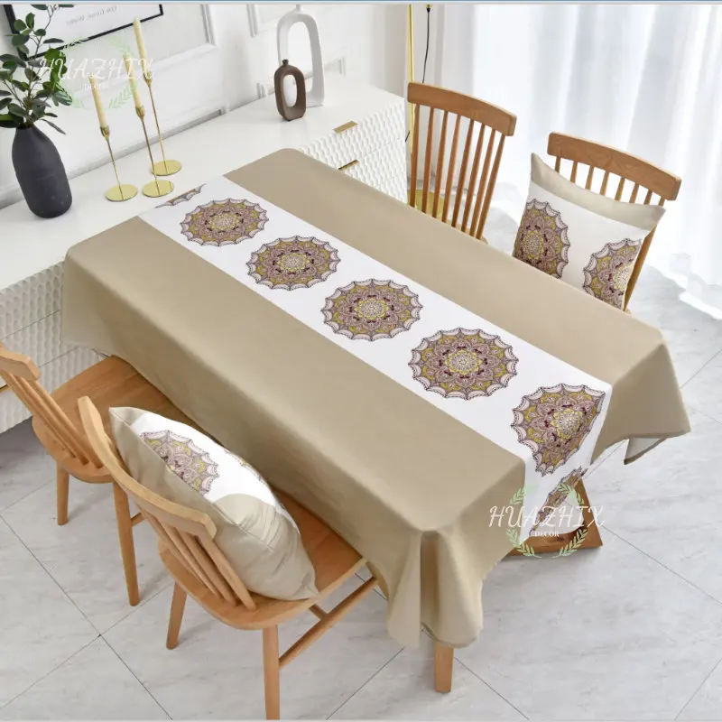 Modern Bohemian Style Tablecloth Mandala Print Wedding Party Home Decor Rectangular Coffee Waterproof Table Mat Stain Resistant
Modern Bohemian Style Tablecloth Mandala Print Wedding Party Home Decor Rectangular Coffee Waterproof Table Mat Stain Resistant