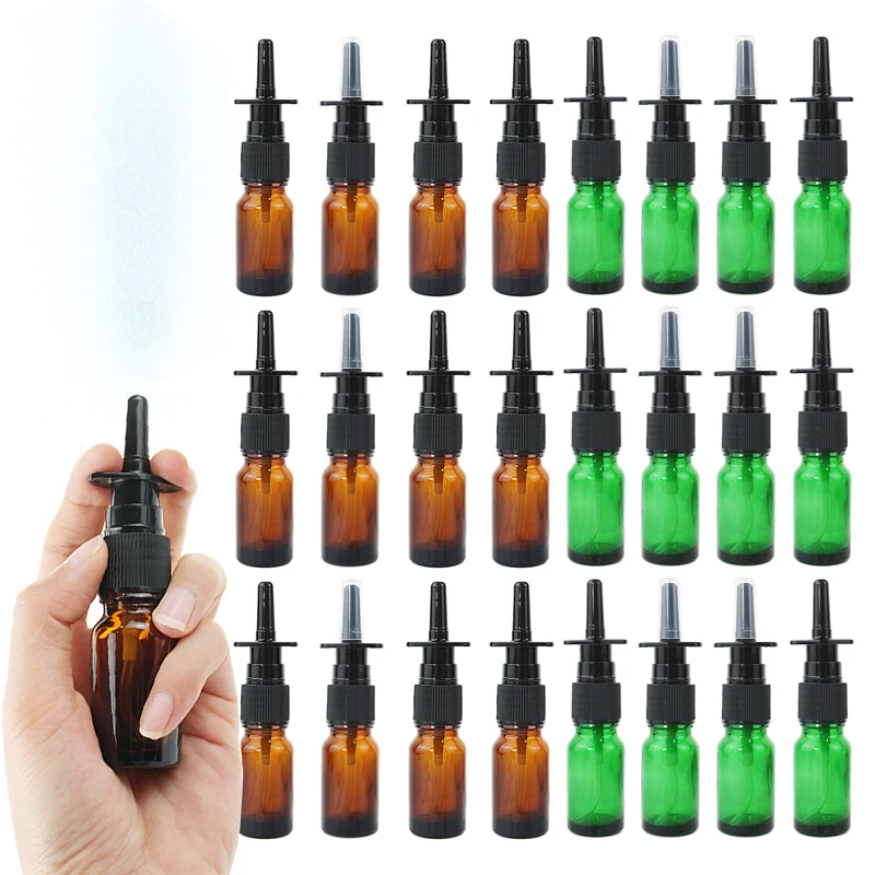 6pack 10ml Amber Nasal Spray Bottle Glass with Fine Nose Mist Sprayer Press Spray Head Empty Bottles Refillable Glass Atomizer 
6pack 10ml Amber Nasal Spray Bottle Glass with Fine Nose Mist Sprayer Press Spray Head Empty Bottles Refillable Glass Atomizer