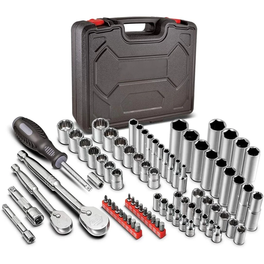 2023 New Mechanics Tool Set Metric Socket Set 72 Tooth Seal-Head Automotive Tool Kit Case wall plate
2023 New Mechanics Tool Set Metric Socket Set 72 Tooth Seal-Head Automotive Tool Kit Case wall plate