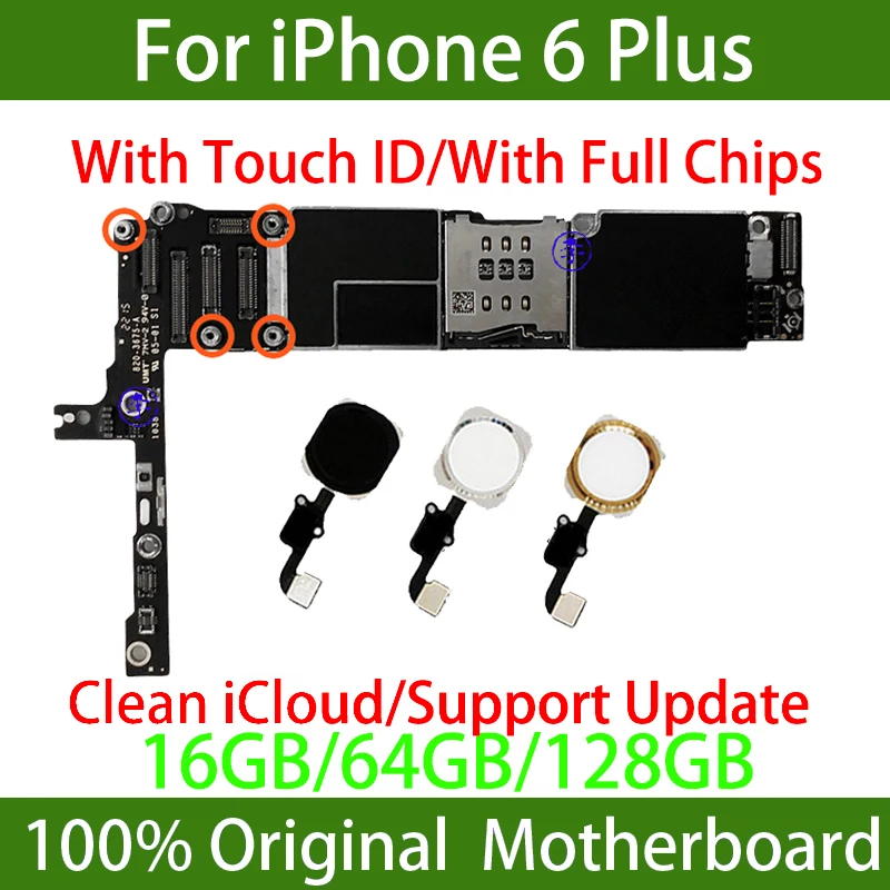 Оригинальная разблокированная материнская плата для iphone 6 Plus с/без Touch ID полными ЧИПАМИ логические платы с системой iOS Бесплатный icloud iphone6plus
Оригинальная разблокированная материнская плата для iphone 6 Plus с/без Touch ID полными ЧИПАМИ логические платы с системой iOS Бесплатный icloud iphone6plus