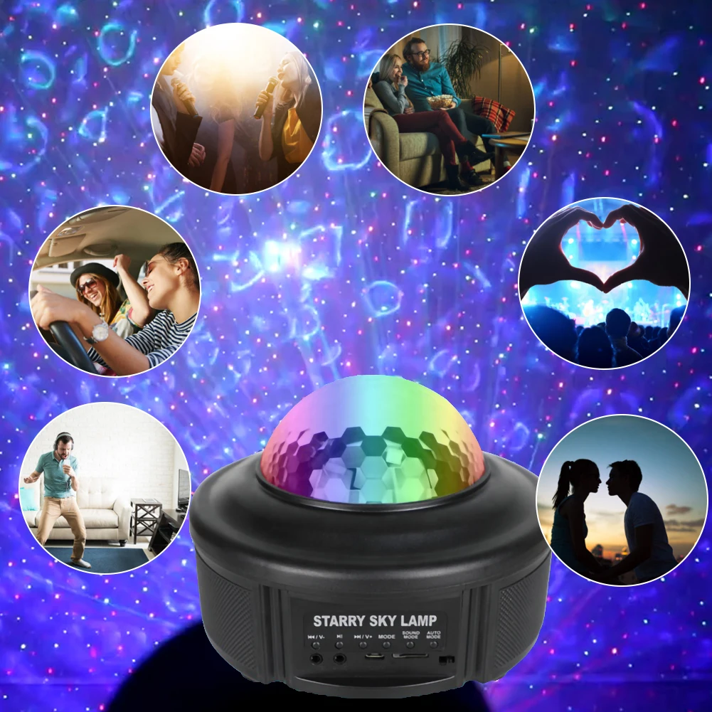 Colorful Starry Sky Projector Blueteeth USB Voice Control Music Player LED Night Light Romantic Projection Lamp Birthday Gift
Colorful Starry Sky Projector Blueteeth USB Voice Control Music Player LED Night Light Romantic Projection Lamp Birthday Gift
