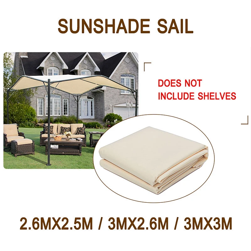 3x3/2.6M 300D Canvas Waterproof Tent Canopy Sun Shelter Cloth Outdoor Roof Cover Tent Top Patio Awning Garden Supplies Tool
3x3/2.6M 300D Canvas Waterproof Tent Canopy Sun Shelter Cloth Outdoor Roof Cover Tent Top Patio Awning Garden Supplies Tool