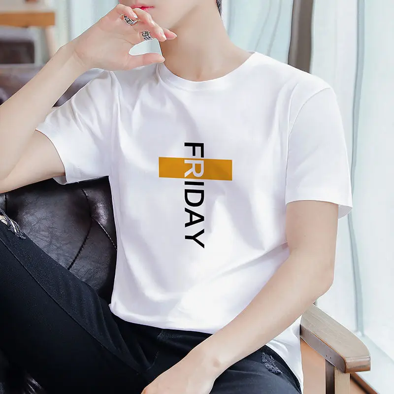 Summer Men's Short-sleeve T-shirt Fashion Casual O-Neck Bottoming Shirt Tees Tops Mens T Shirts
Summer Men's Short-sleeve T-shirt Fashion Casual O-Neck Bottoming Shirt Tees Tops Mens T Shirts