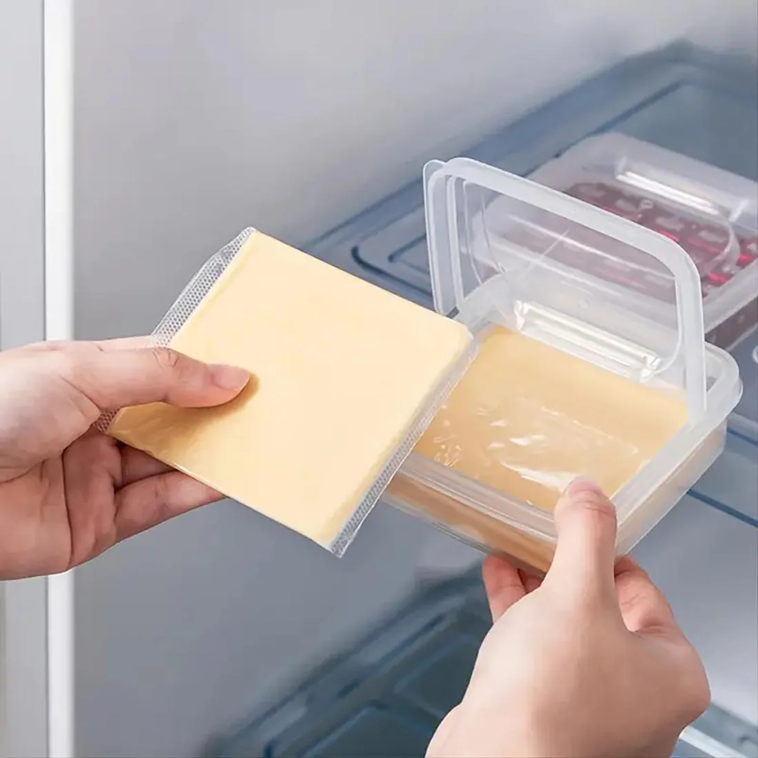 1PC Transparent Butter Cheese Storage Box Portable Refrigerator Fruit Vegetable Fresh Keeping Storage Box Home Kitchen Supplies
1PC Transparent Butter Cheese Storage Box Portable Refrigerator Fruit Vegetable Fresh Keeping Storage Box Home Kitchen Supplies