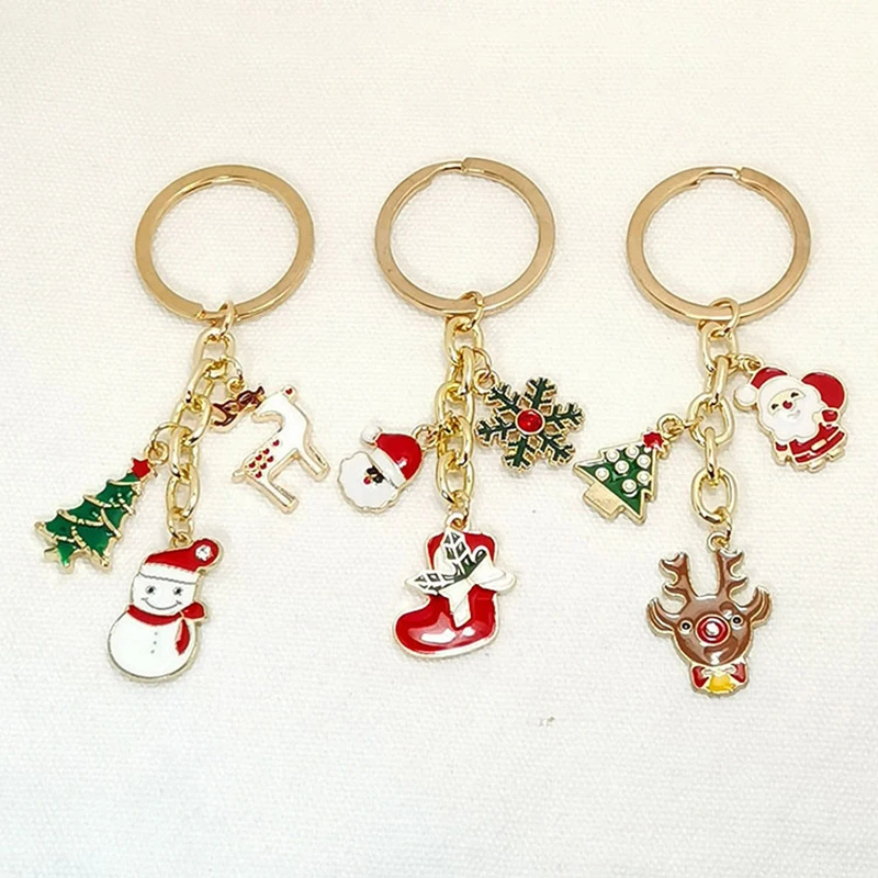 1pc Santa Claus Keychain Cartoon Christmas Tree Keyring Hanging Pendant Alloy Oil Drip Keychain Christmas Decoration Accessories
1pc Santa Claus Keychain Cartoon Christmas Tree Keyring Hanging Pendant Alloy Oil Drip Keychain Christmas Decoration Accessories