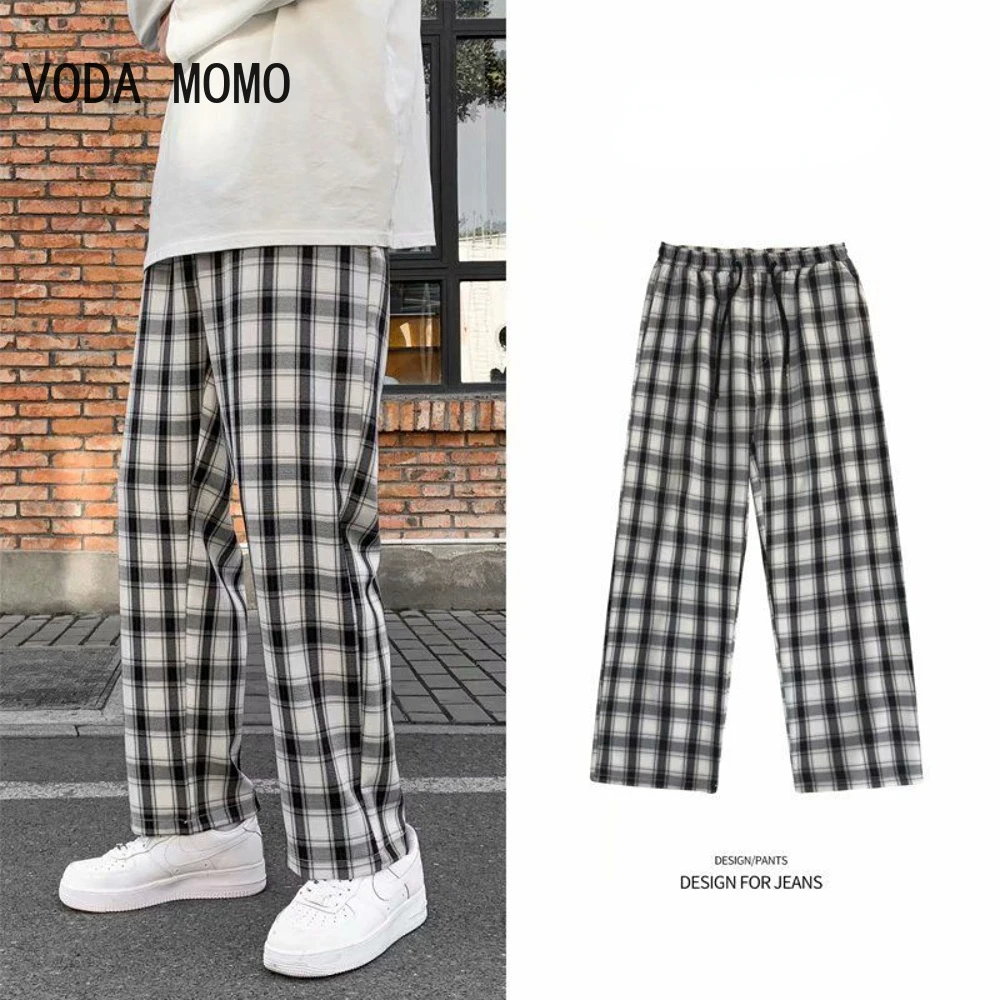 Men Pants Plaid Loose Comfortable Retro Casual All-match Elastic Waist Chic Wide Leg Trousers Fashion Streetwear Korean Style
Men Pants Plaid Loose Comfortable Retro Casual All-match Elastic Waist Chic Wide Leg Trousers Fashion Streetwear Korean Style