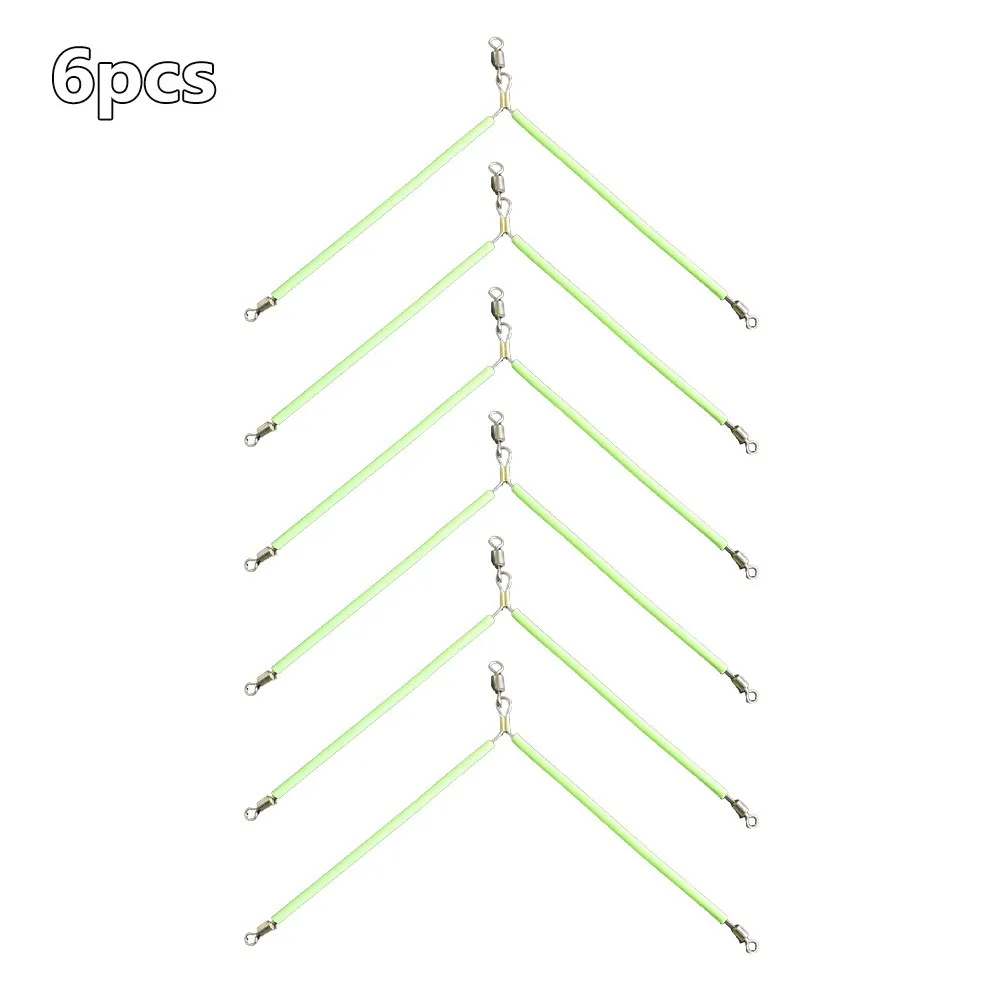6pcs 11/17cm Luminous Stainless Steel Anti Tangle Booms With Swivel Hook Lure Connector Luminous Balance Fishing Tools
6pcs 11/17cm Luminous Stainless Steel Anti Tangle Booms With Swivel Hook Lure Connector Luminous Balance Fishing Tools
