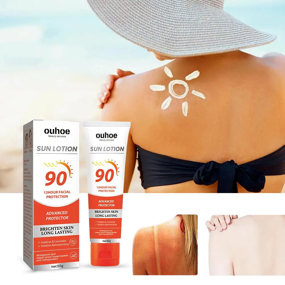 

Солнцезащитный крем для лица и тела, отбеливающий крем от солнца, солнцезащитный крем для кожи с SPF 90, увлажняющий, антивозрастной, для контроля жирности H5U6