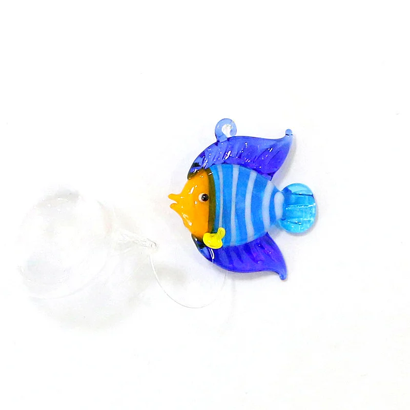 

Custom Floating Glass Tropical Fish Mini Figurine Pendant Aquarium Decoration Accessories Japanese Style Sea Animal Tiny Statue