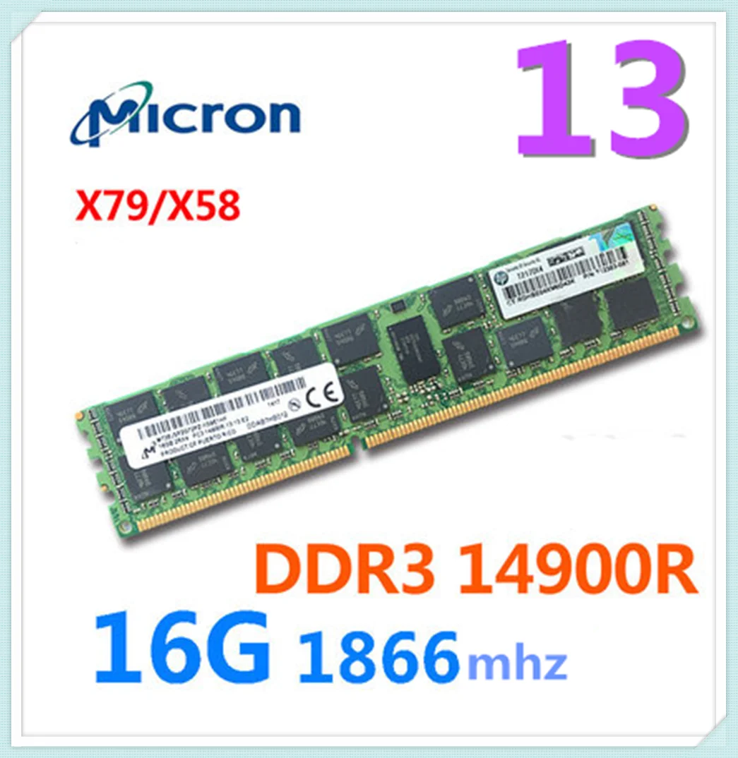 Красная плата оперативной памяти Micron DDR3 14900R 16G 1866 МГц для сервера X79 X58
Красная плата оперативной памяти Micron DDR3 14900R 16G 1866 МГц для сервера X79 X58