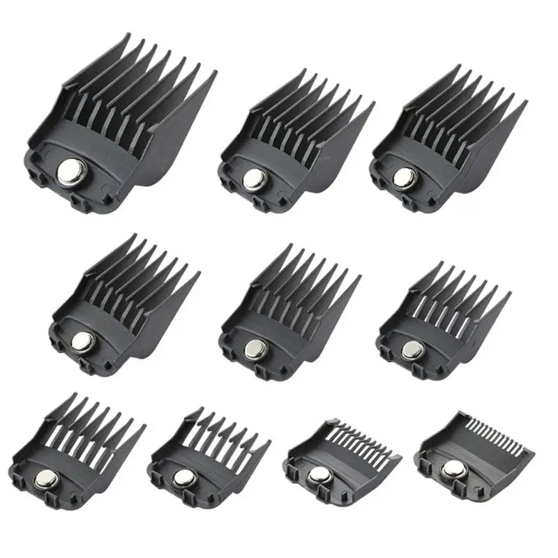 10PCS Hair Clipper Combs Guide Kit Magnetic Plastic Hairs Trimmer Limit Comb Attachments Professional Salon Tool
10PCS Hair Clipper Combs Guide Kit Magnetic Plastic Hairs Trimmer Limit Comb Attachments Professional Salon Tool