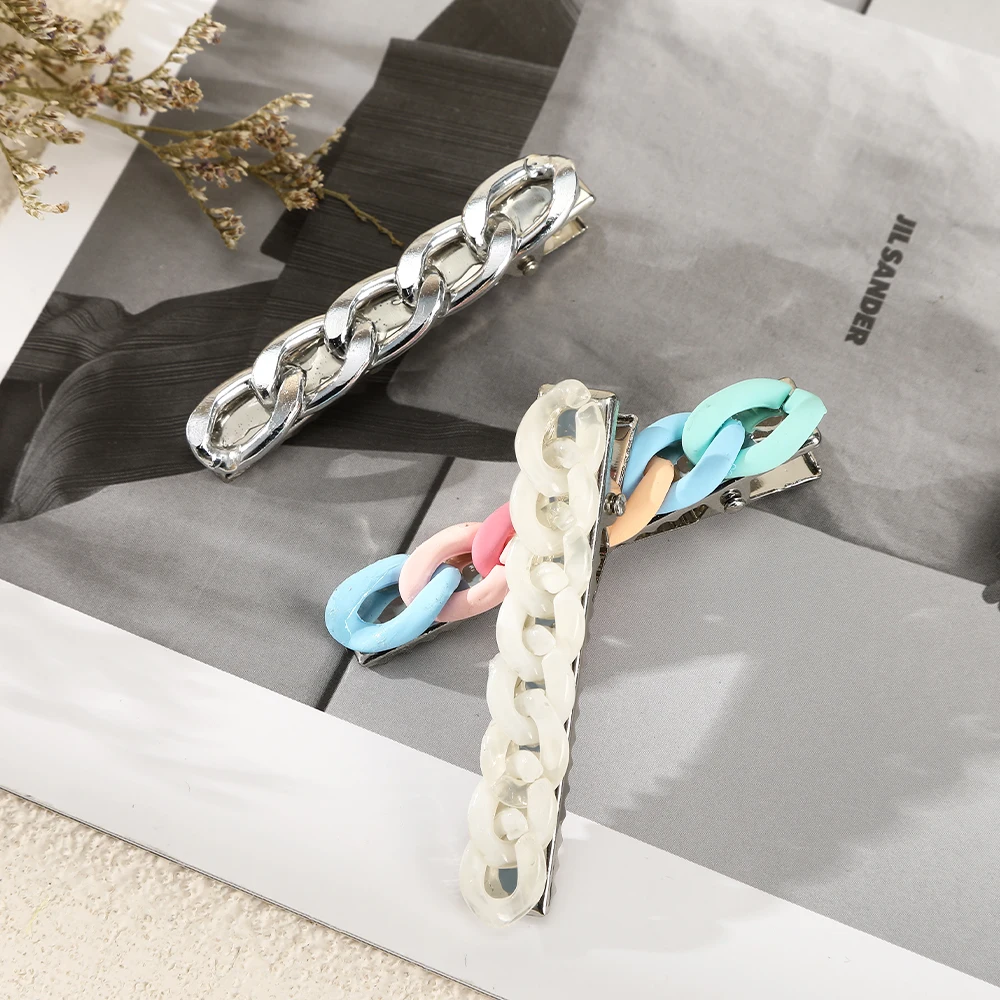 AWAYTR Metal Hairpins Mini Hairpins Girls Chains Barrettes Cute Head Wear Women Hair Accessories New Solid Color Hair Grip
AWAYTR Metal Hairpins Mini Hairpins Girls Chains Barrettes Cute Head Wear Women Hair Accessories New Solid Color Hair Grip