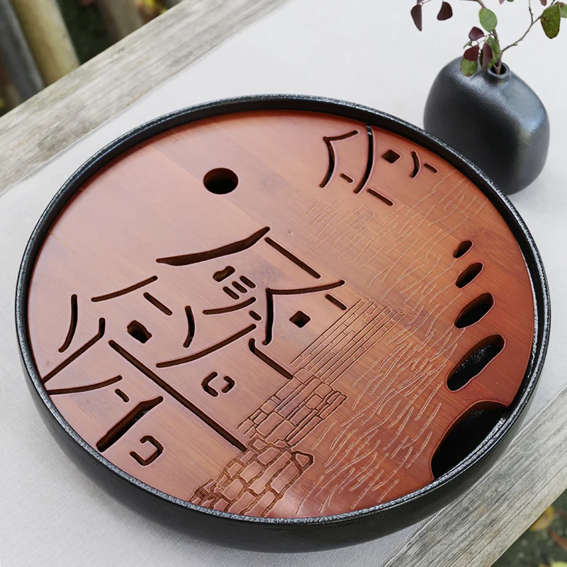 Ceramic Tea Trays Small Round Water Storage Tea Accessories Coasters Bamboo Kung Fu Tea Trays Dry Water Bandejas Bamboo Trays
Ceramic Tea Trays Small Round Water Storage Tea Accessories Coasters Bamboo Kung Fu Tea Trays Dry Water Bandejas Bamboo Trays